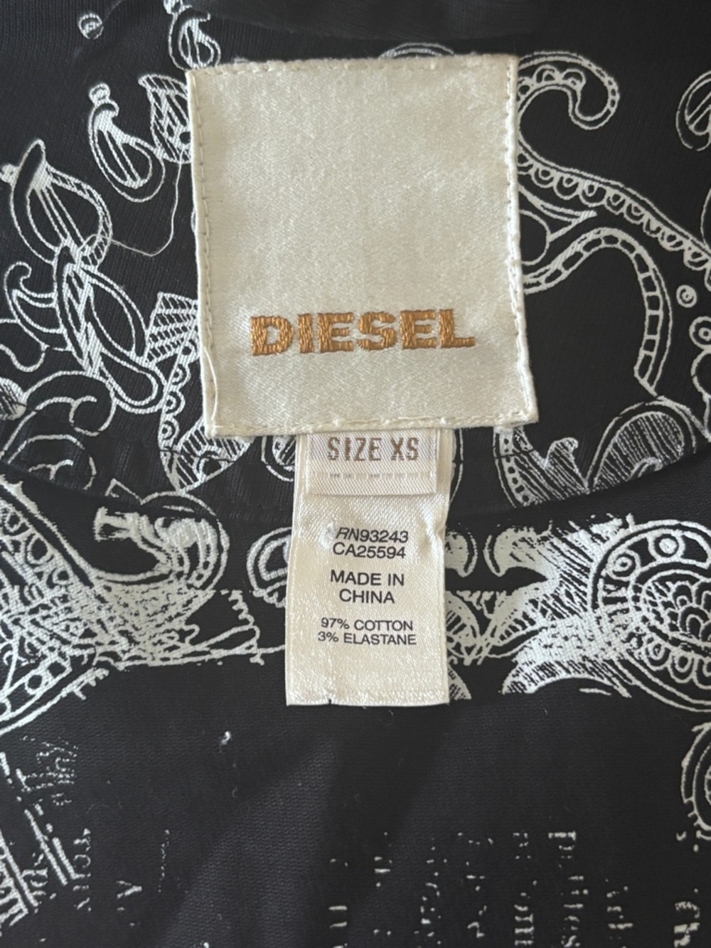 Rare Vintage Y2K Diesel Stretch Denim Mini Dress in XS - Picture 10 of 11